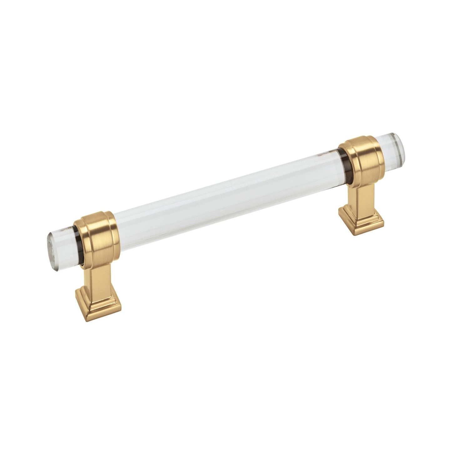 Amerock Cabinet Pull Clear/Champagne Bronze 5-1/16 inch Glacio 1 Pack