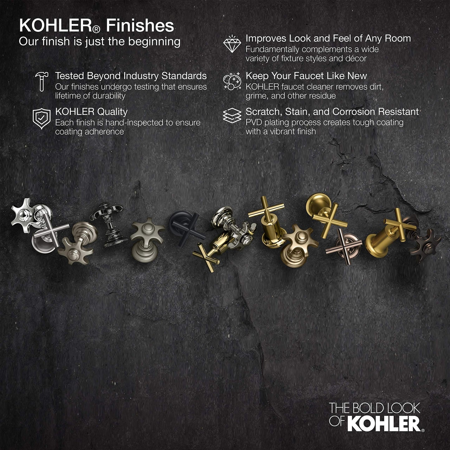 Kohler K-45800-4-CP Alteo Centerset Bathroom Sink Faucet w/Metal Drain-Chrome
