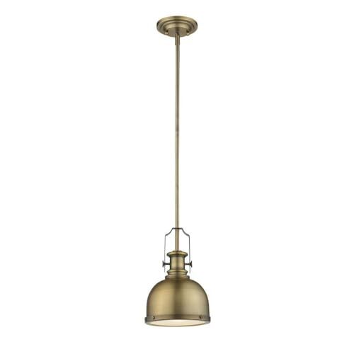 Z-Lite 725MP-HBR 1 Light Mini Pendant, Heritage Brass - view 2