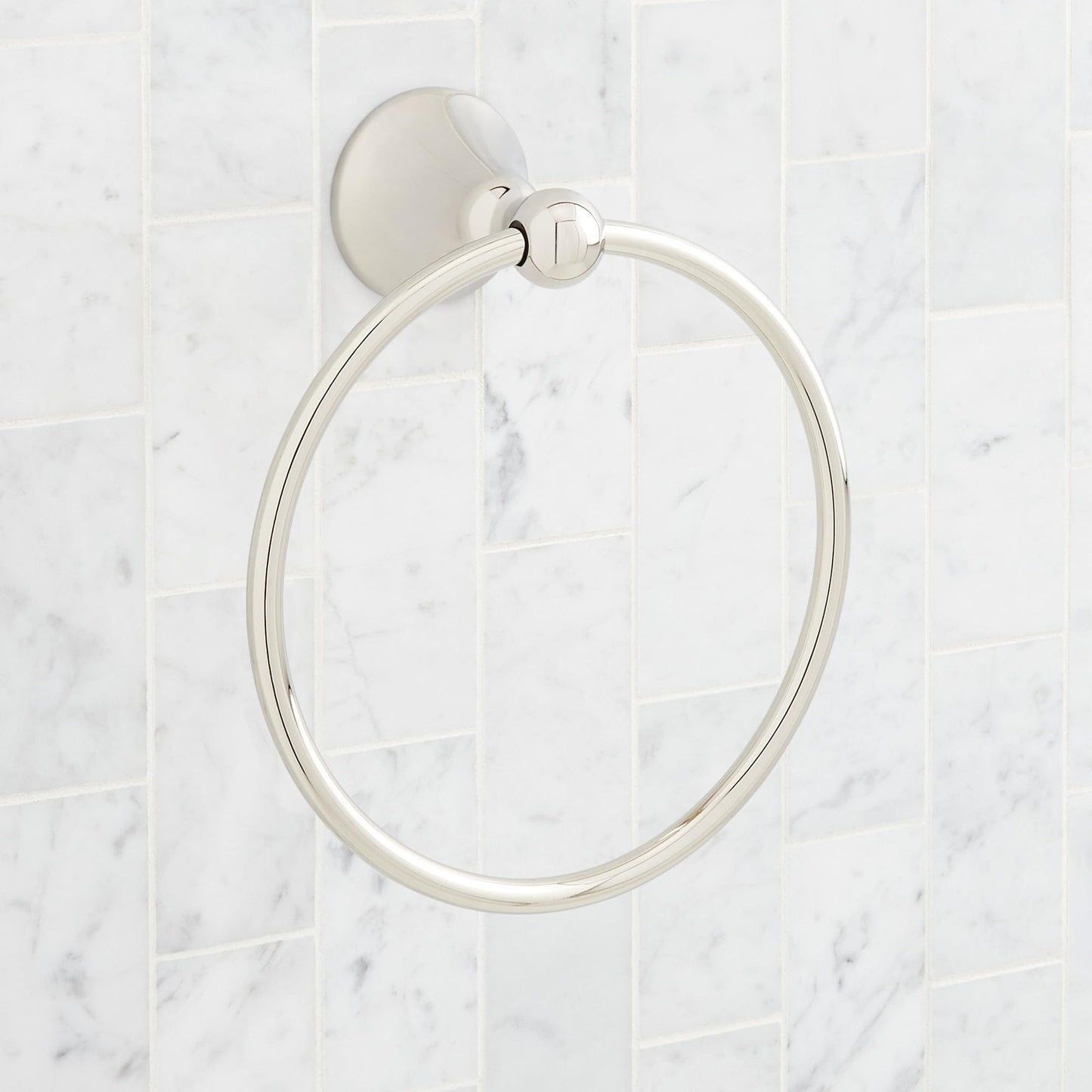 Signature Hardware SH555048ORB Traditional 6-7/8" Towel Ring - Oil Rubbed Bronze