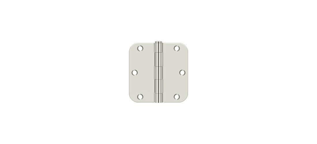 Deltana S35R514 3-1/2" x 3-1/2" x 5/8" Radius Hinge;Residential ; Bright Nickel