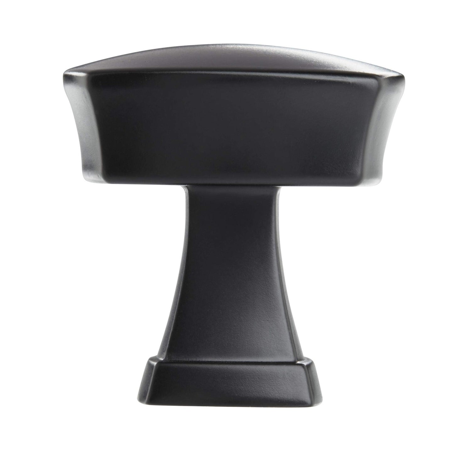 Amerock BP11287FB Cabinet Knob Matte Black 1-1/4" Length Stature