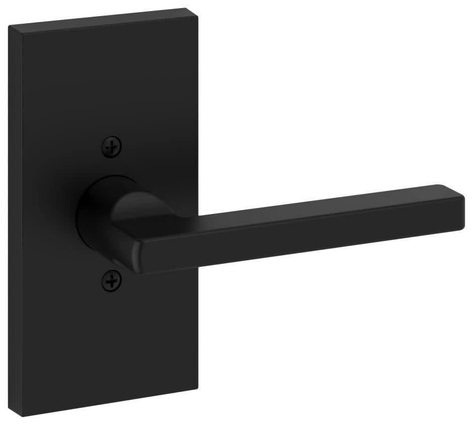 Baldwin FD.SQU.R.CFR.055 Square Two-Sided Dummy Door Lever Set Polished Nickel