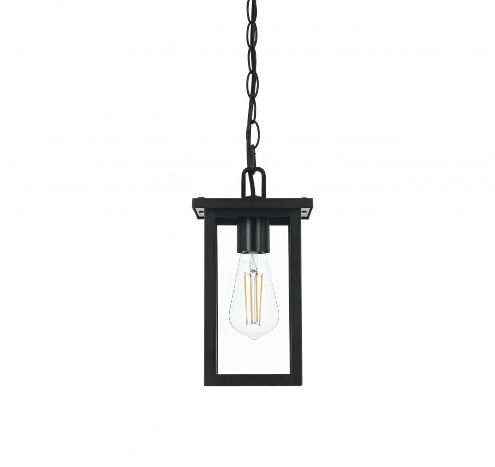 Elegant Lighting OD324H11BK Venango 7 inch Outdoor Pendant in Black