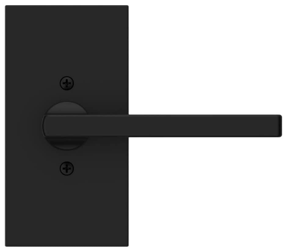 Baldwin FD.SQU.R.CFR.055 Square Two-Sided Dummy Door Lever Set Polished Nickel