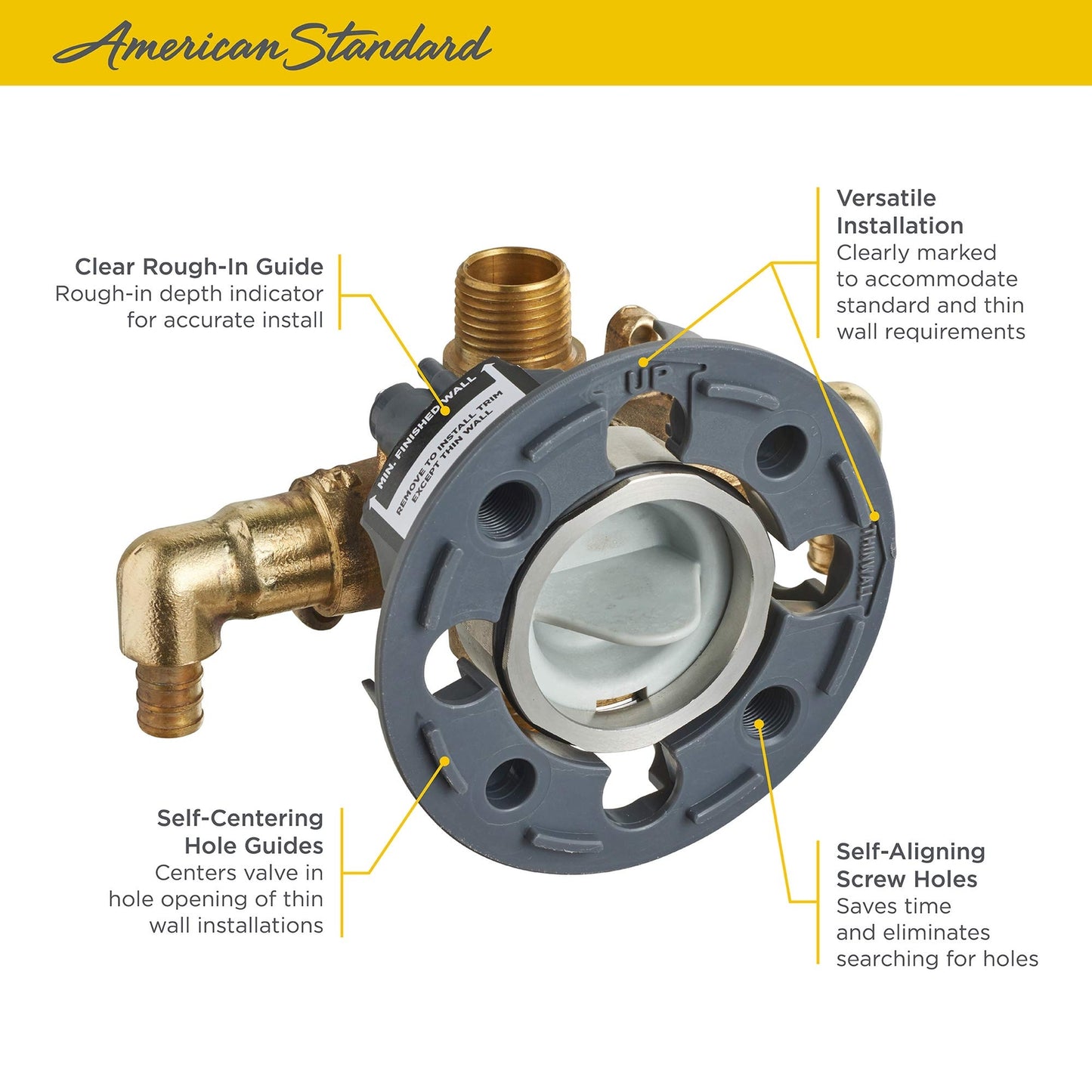 American Standard RU107E Flash Shower Rough-in Valve