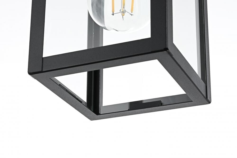 Elegant Lighting OD324H11BK Venango 7 inch Outdoor Pendant in Black