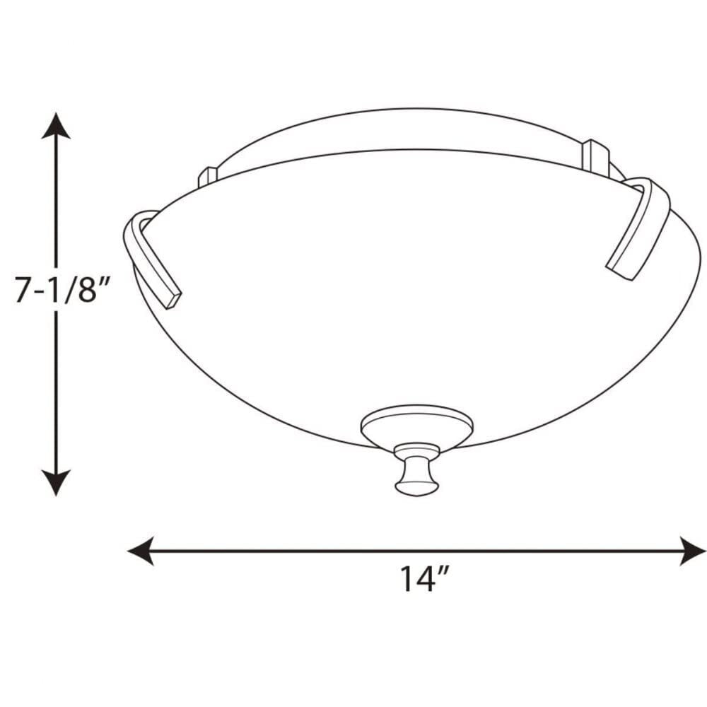 Progress Lighting P3290-09 Wisten Close-to-Ceiling, 14-Inch Diameter x 7-Inch