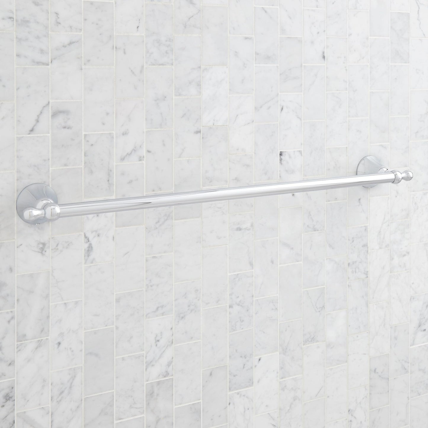 Signature Hardware 955108 Traditional 27-1/8" Towel Bar - Brushed Gold