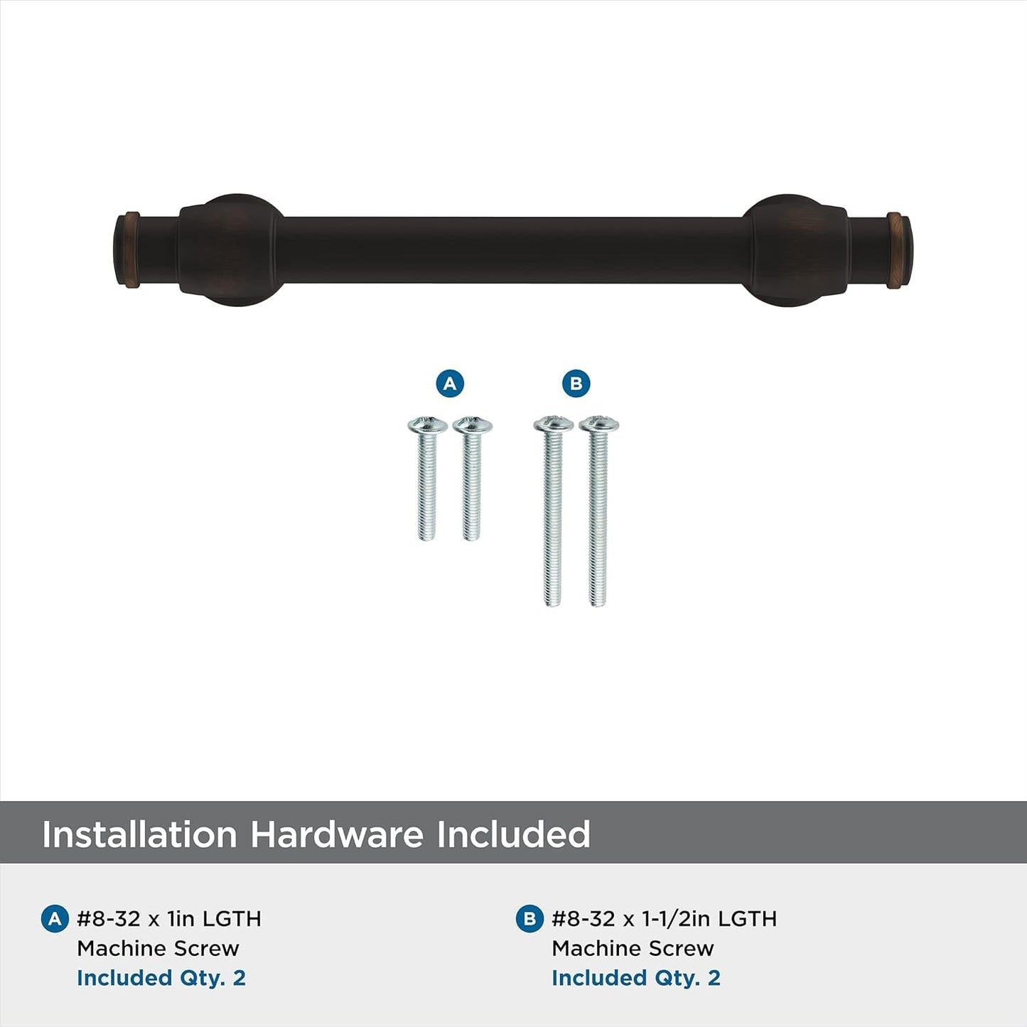 Amerock BP36766ORB Winsome Cabinet Pull Oil Rubbed Bronze 3-3/4" C2C