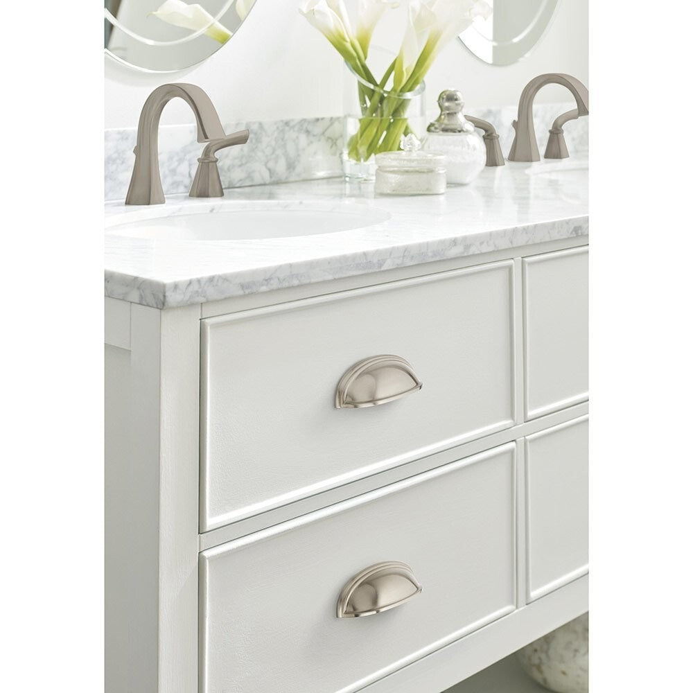 Amerock BP36640G10 Ashby 3 & 4-Inch Satin Nickel Cup Cabinet Pull