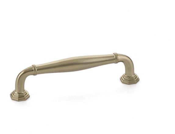 EMTEK 86474US4 8 in. Center to Center Blythe Cabinet Pull - Satin Brass Finish