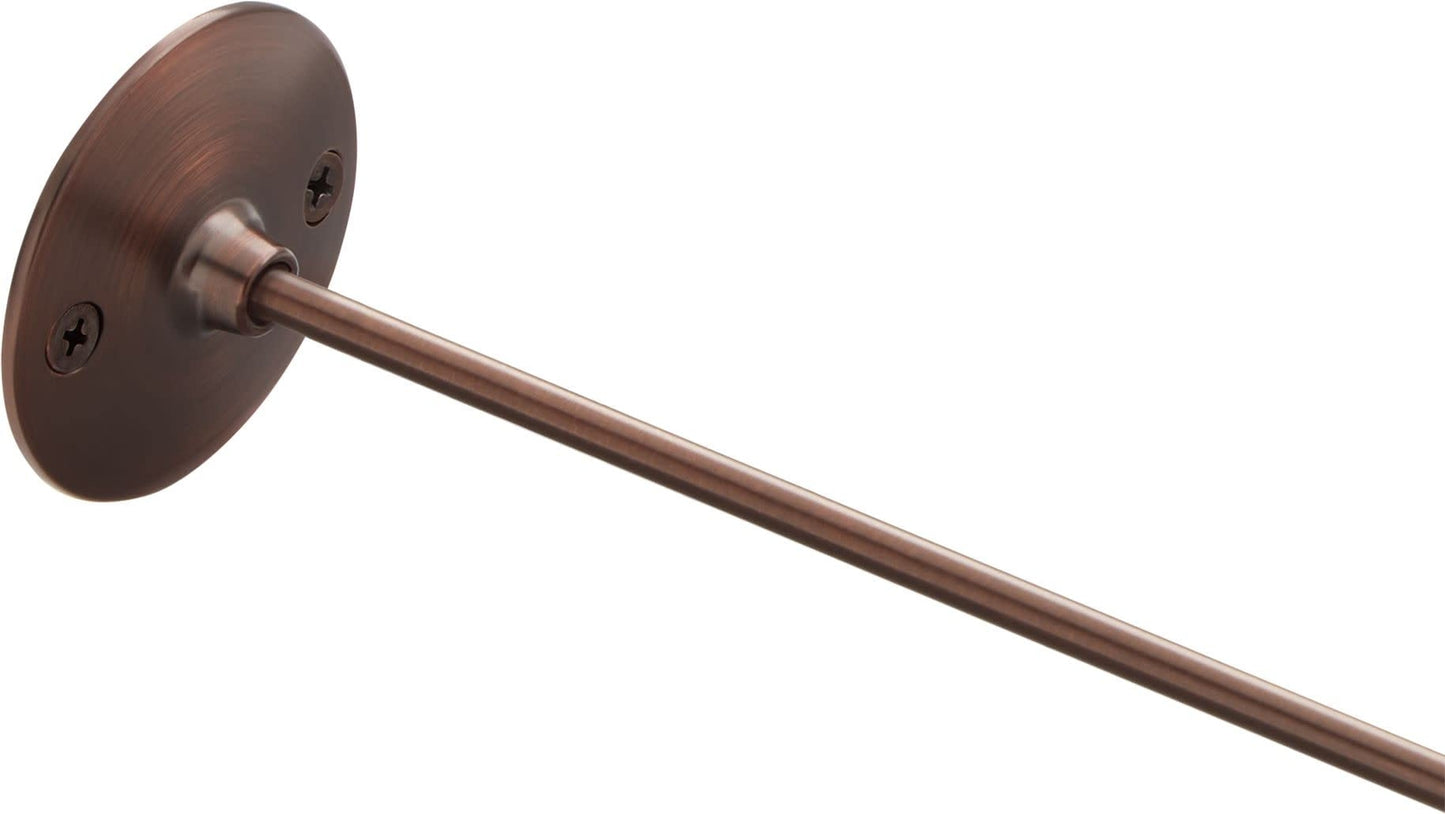 Signature Hardware 466833 36" Steel Shower Rod Ceiling Support - Brushed Nickel