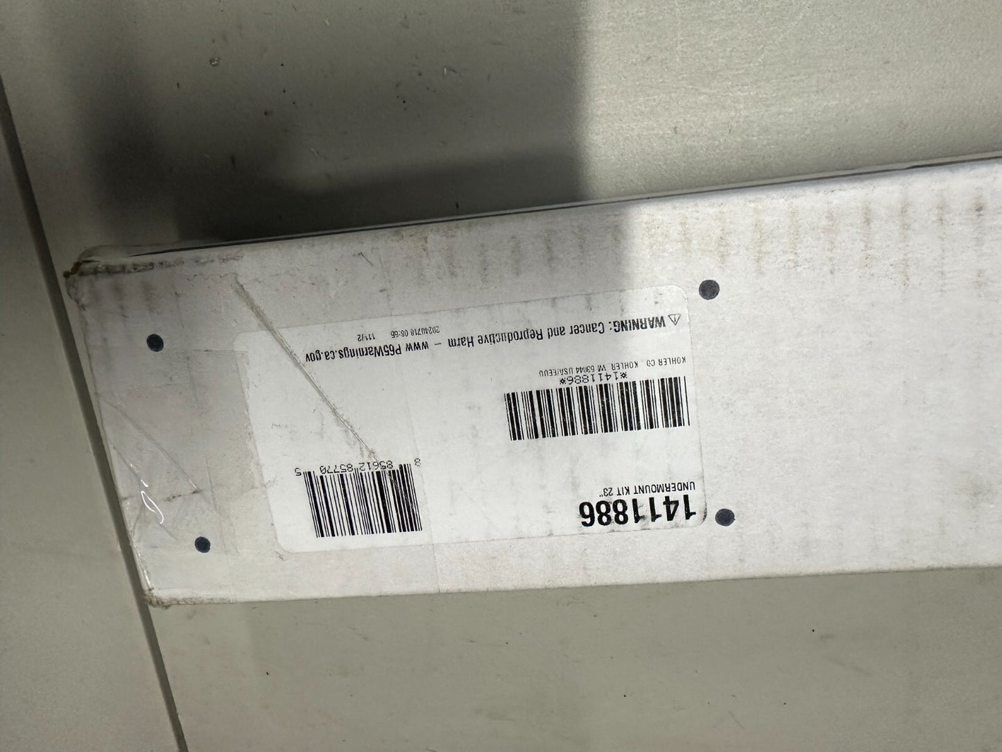 Kohler 23" Undermount Kit for Kitchen Sinks