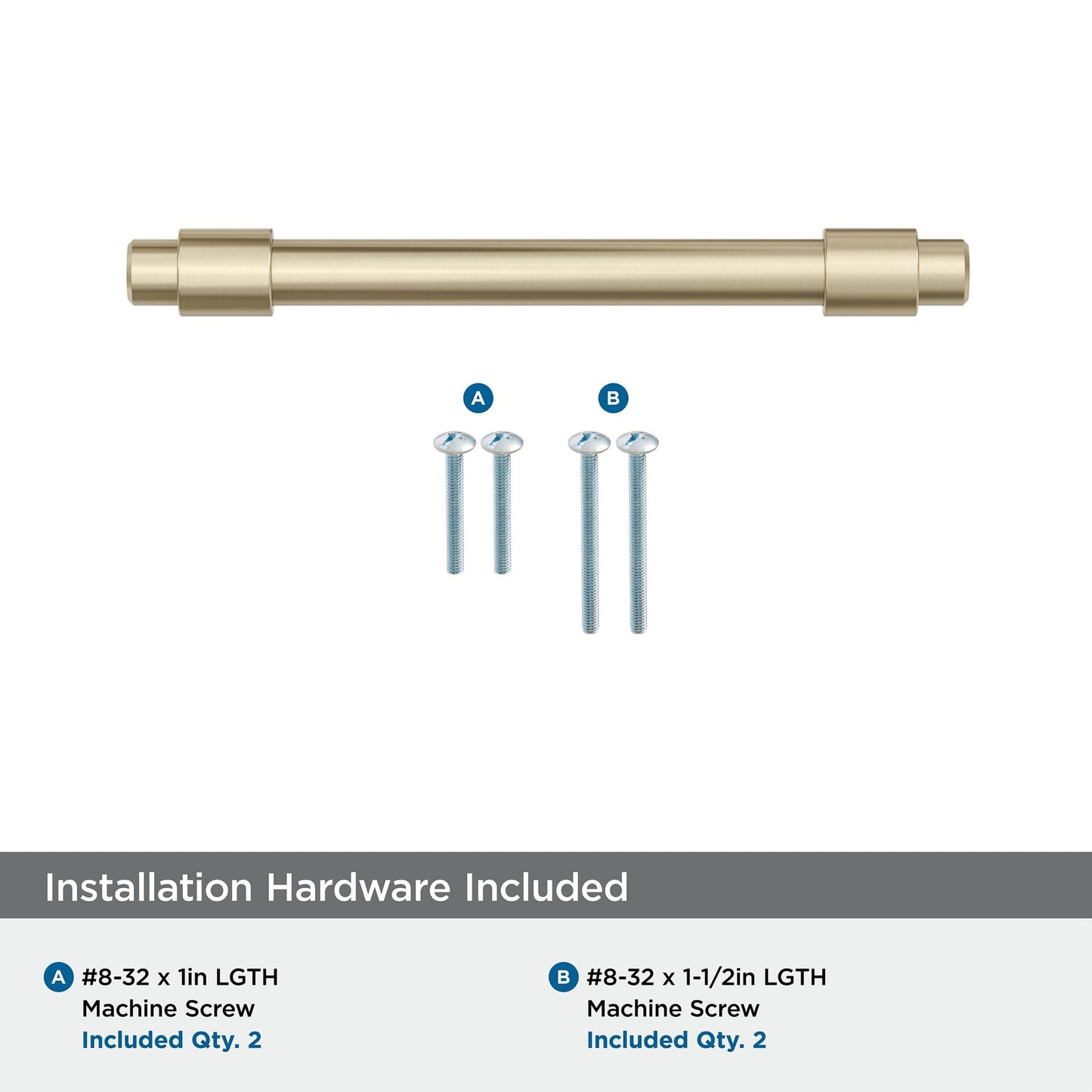 Amerock BP36858BBZ Destine 3-3/4" C2C Golden Champagne Cabinet Pull