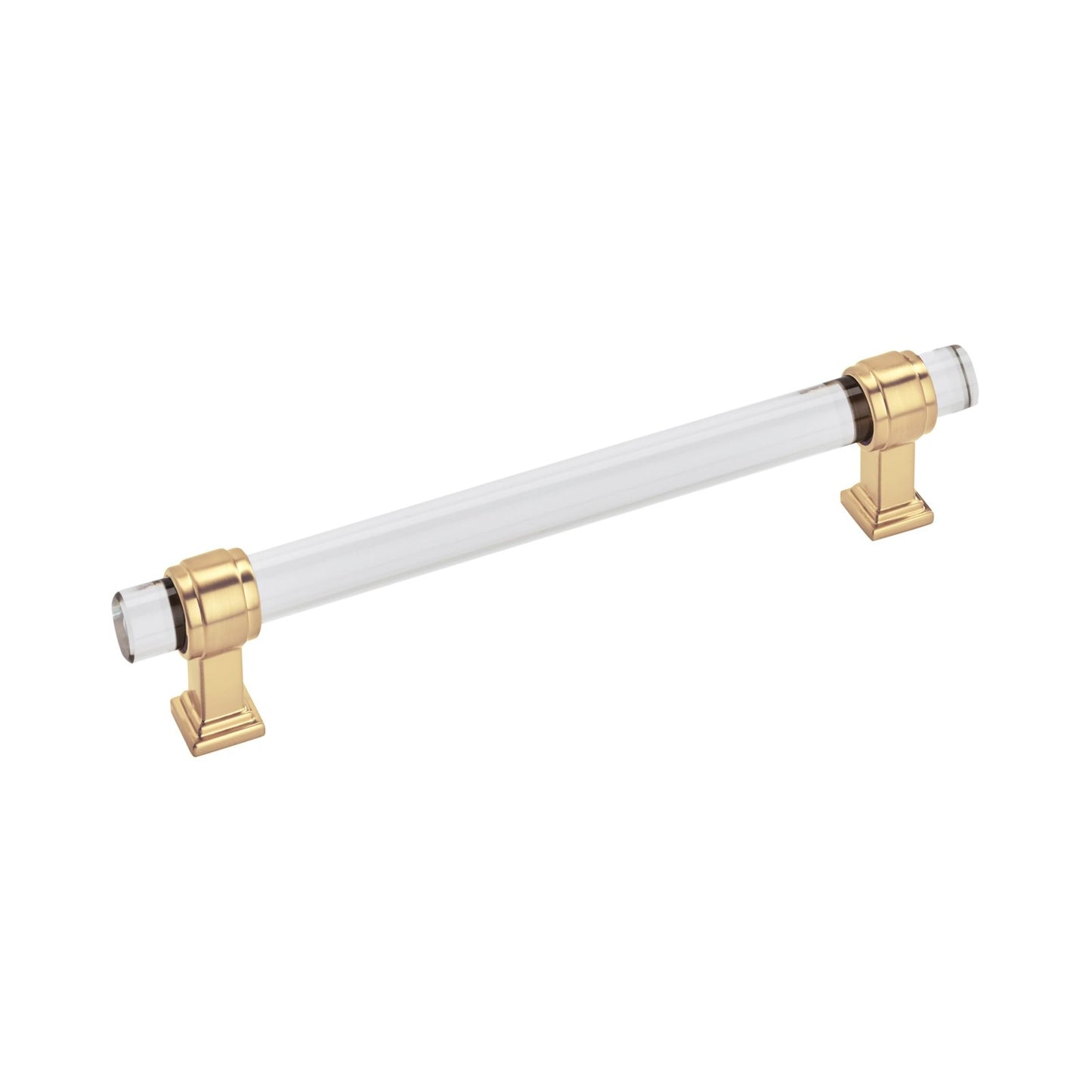 Amerock Cabinet Pull Clear/Champagne Bronze 6-5/16 inch Glacio 1 Pack