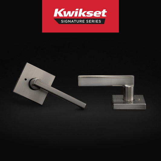 Kwikset 730HFL Halifax Interior Privacy Door Handle Lock Satin Nickel Reversible