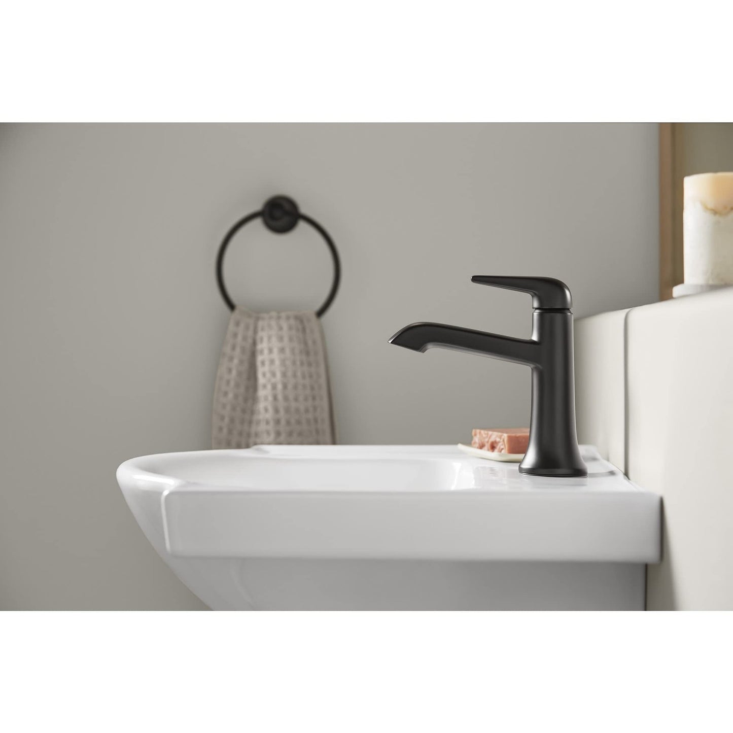 Kohler K-21955-CP Tempered 6-7/8" Wall Mounted Towel Ring - Chrome