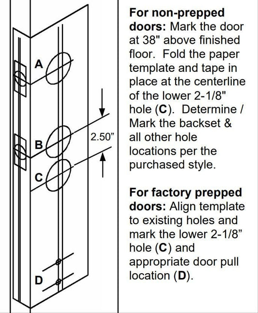 Baldwin Hardware 85345.102.2FD Dummy Handle Set - Oil Rubbed Bronze