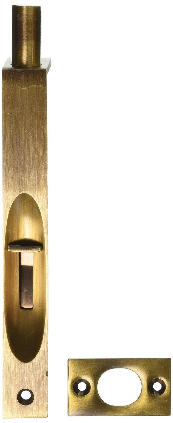 Deltana 6FBS5 HD Square Solid Brass 6-Inch Flush Bolt