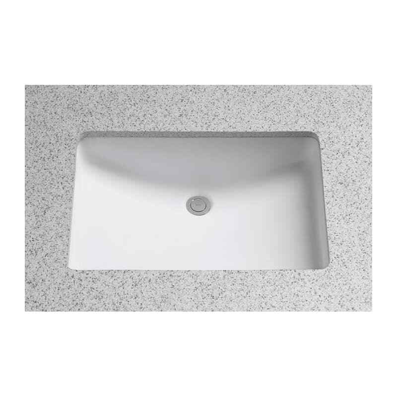 TOTO® 19 x 12-3/8 Rectangular Undermount Bathroom Sink Cotton White-LT542G#01