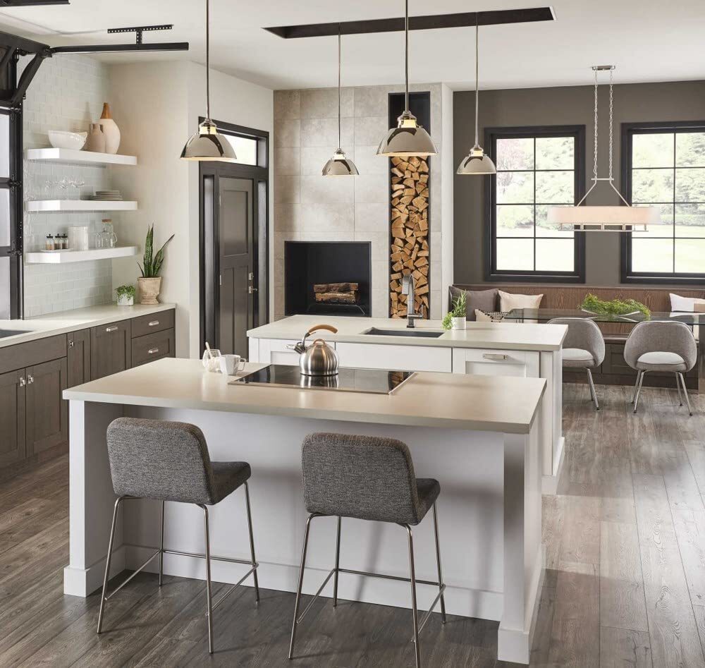 Progress Lighting P500013-143 Carbon One-Light Pendant w/Metal Shade, Graphite