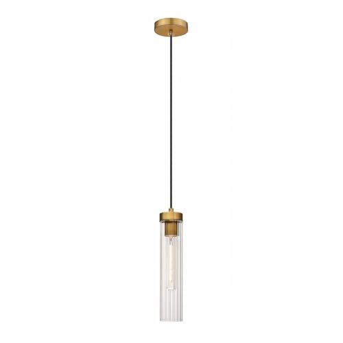 Z-Lite 740P-RB Beau Pendant, 1-Light 60 Watts, Rubbed Brass - view 2