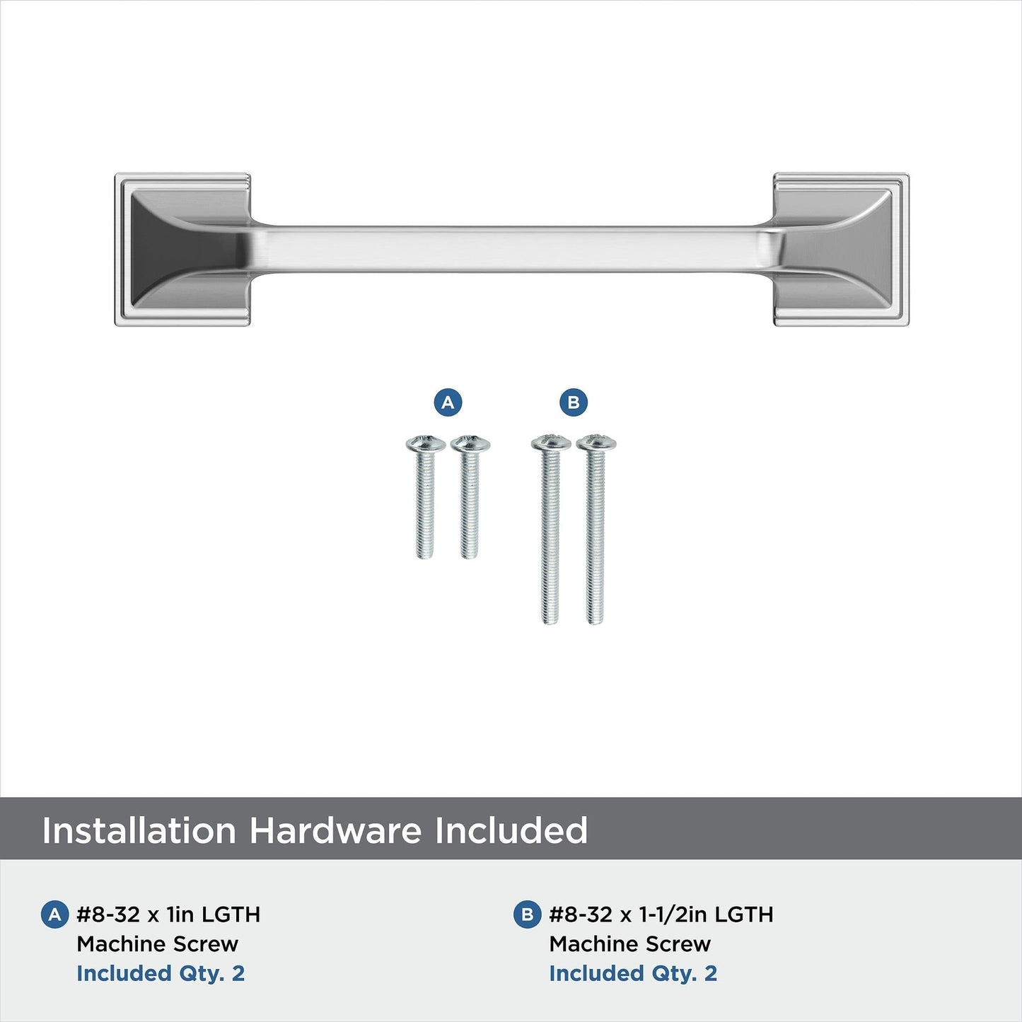 Amerock BP3688126 Cabinet Pull Exceed Polished Chrome 3-3/4" C2C
