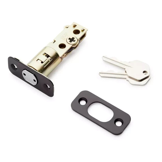 Signature Hardware-Adriot Deadbolt - 1-Cylinder for Entrance Set - Matte Black