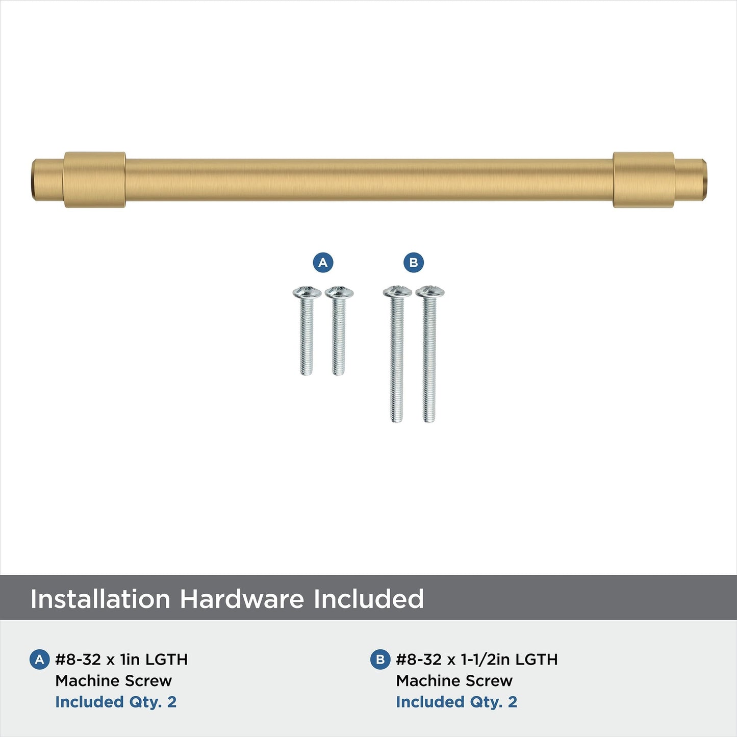 Amerock | Cabinet Pull | Champagne Bronze | 5-1/16 inch Center-to-Center