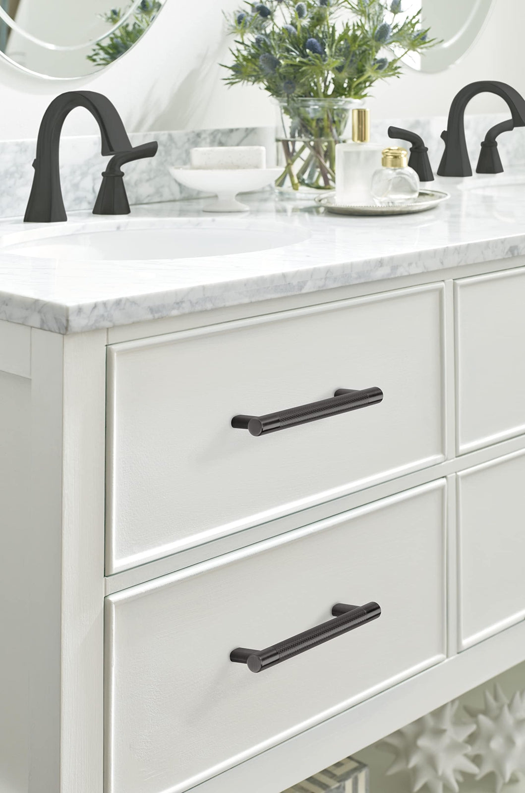 Amerock Kitchen Cabinet Pull Gunmetal 6-5/16 in C2C Bronx BP36559GM