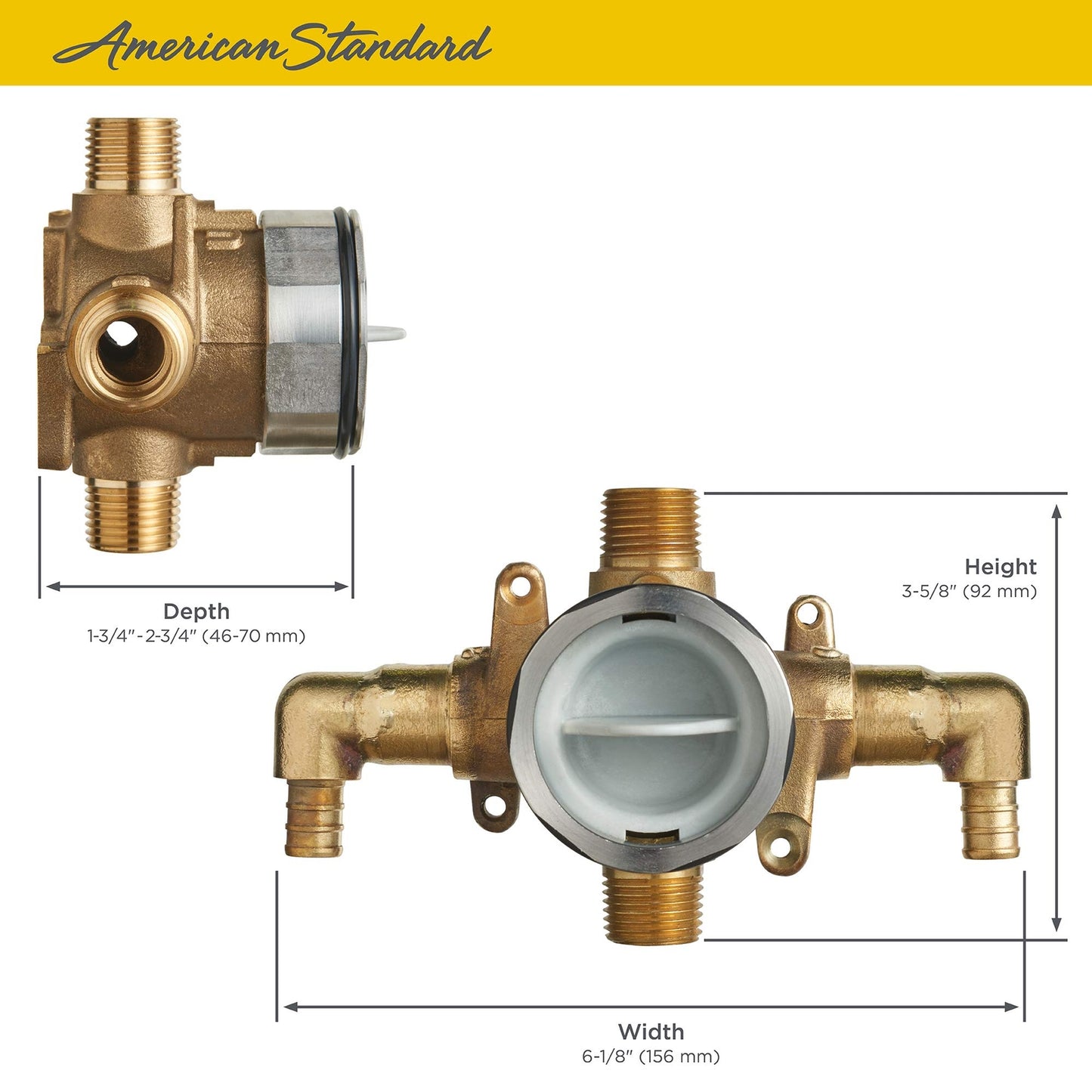 American Standard RU107E Flash Shower Rough-in Valve