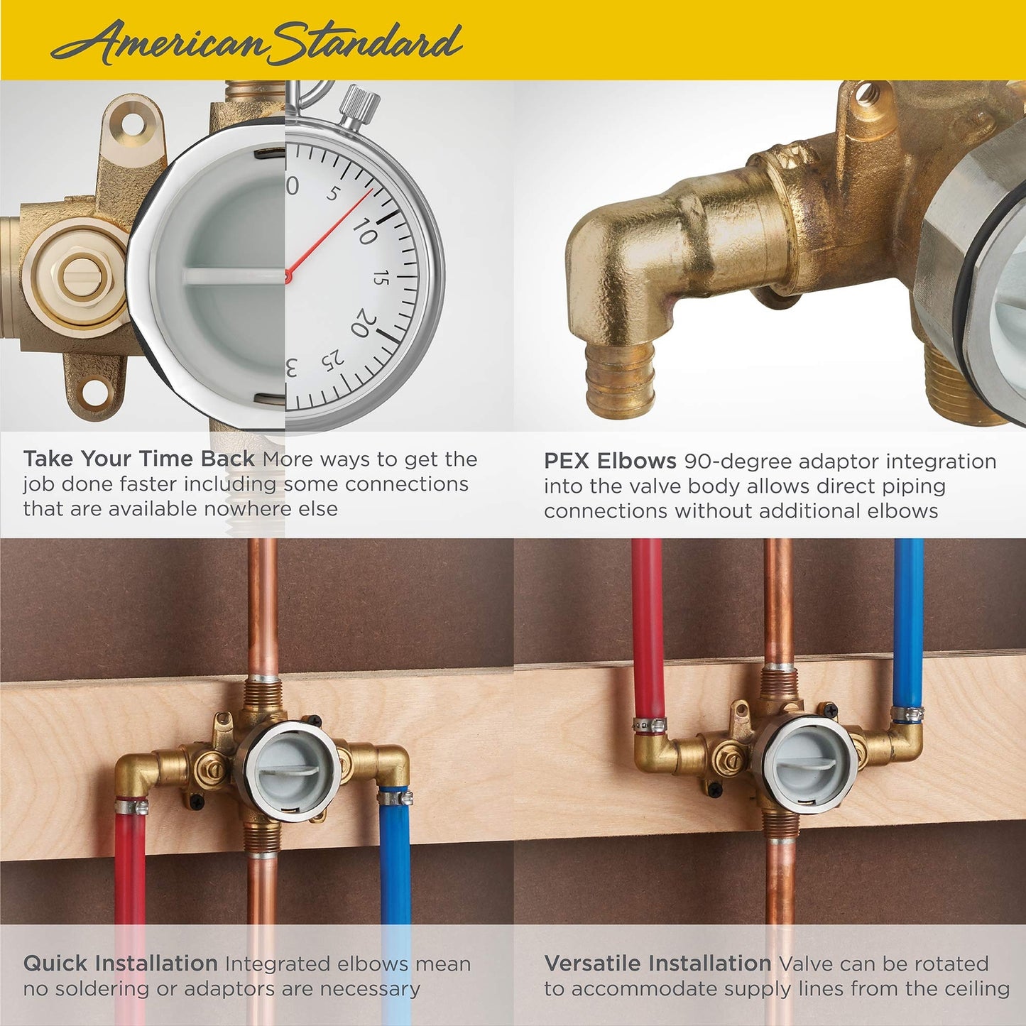 American Standard RU107E Flash Shower Rough-in Valve