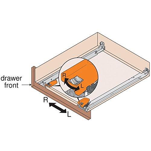 Blum T51.1901 L Left Hand Locking Device for 563/569 Series Runners, Pack of 11