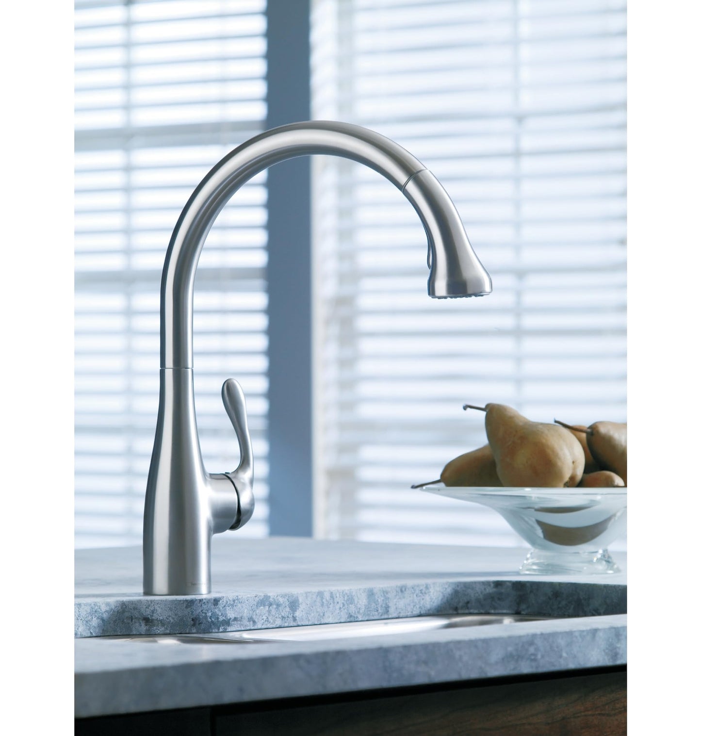 Hansgrohe Allegro E Gourmet Stainless Steel Kitchen Faucet Pull Down SS 04066860