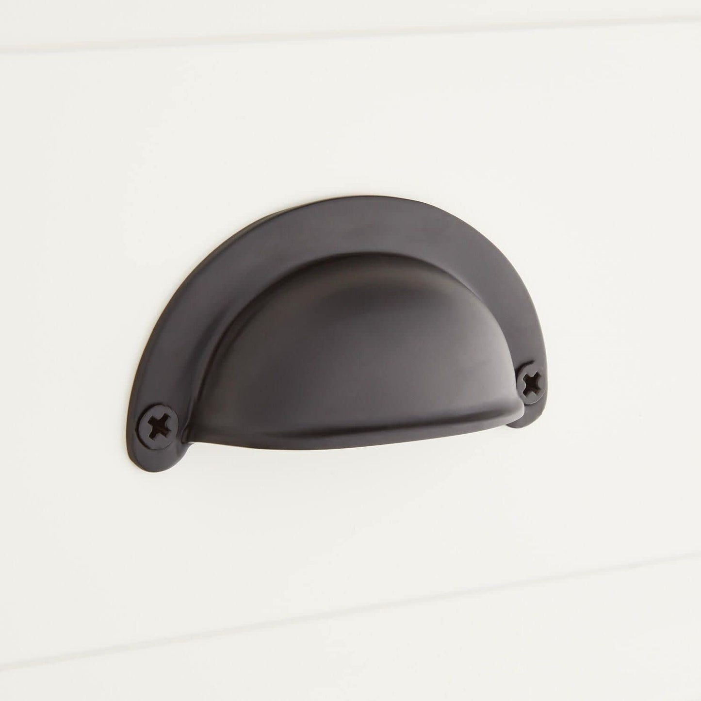 Signature Hardware BNCP-MBLK Ansel 2-3/4" C2C Cup Cabinet Pull - Matte Black