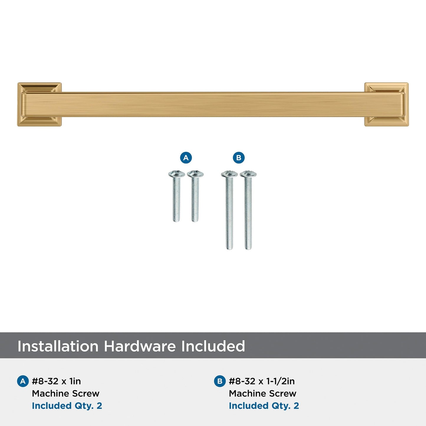 Amerock Lintel 6-5/16" Center-to-Center Champagne Bronze Cabinet Pull, BP37444CZ