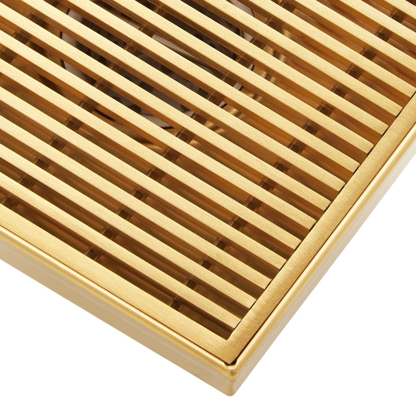 Signature Hardware SH439018BG Carmen 4" Shower Drain with Flange - Brushed Gold
