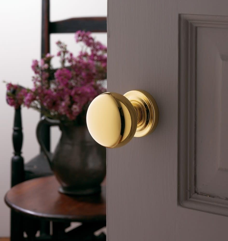 Baldwin Hardware 5000.031.IMR Classic Knob Indoor Door Handle-Polished Brass