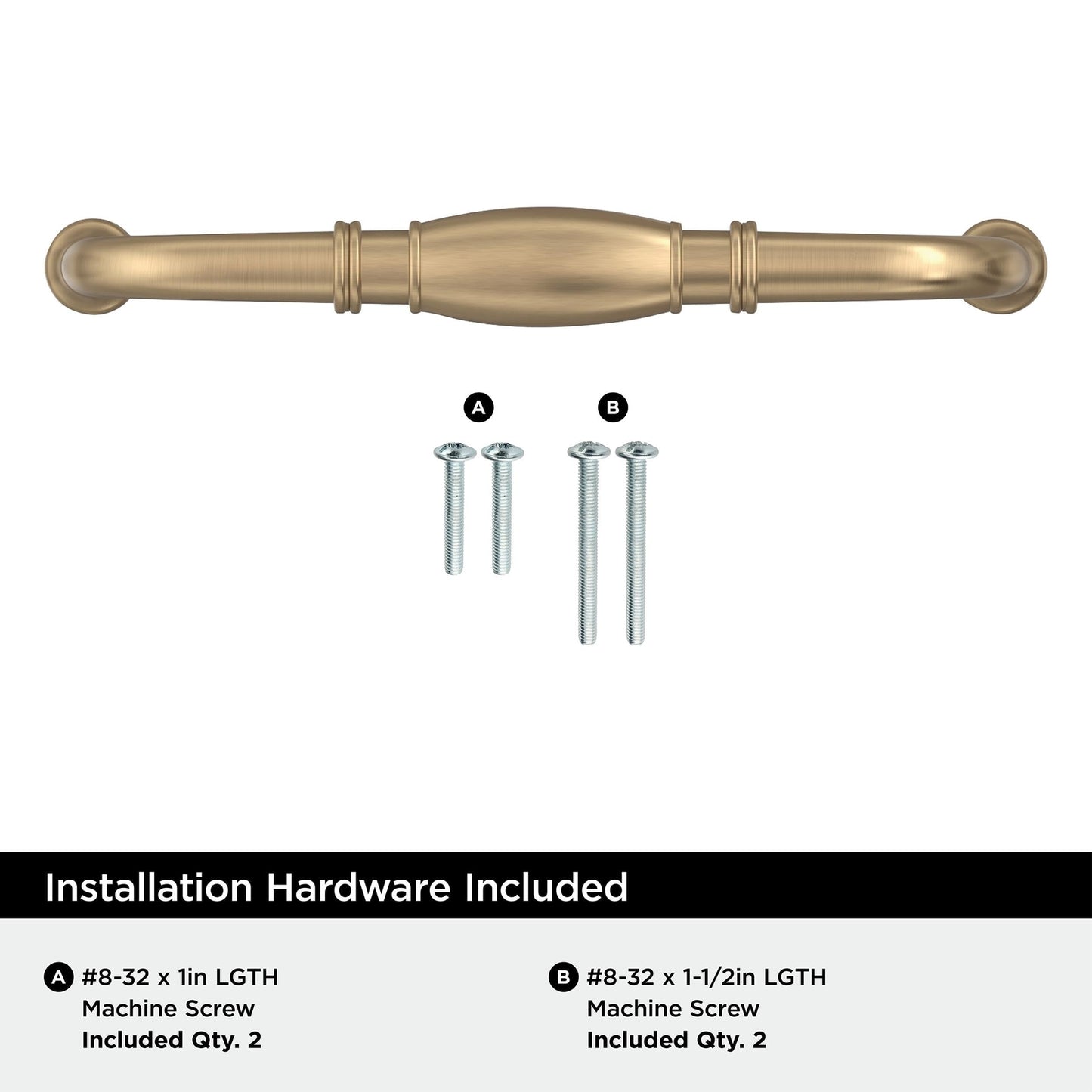 Amerock BP55244CZ Champagne Bronze Cabinet Pull 5-1/16 inch (128mm) Granby