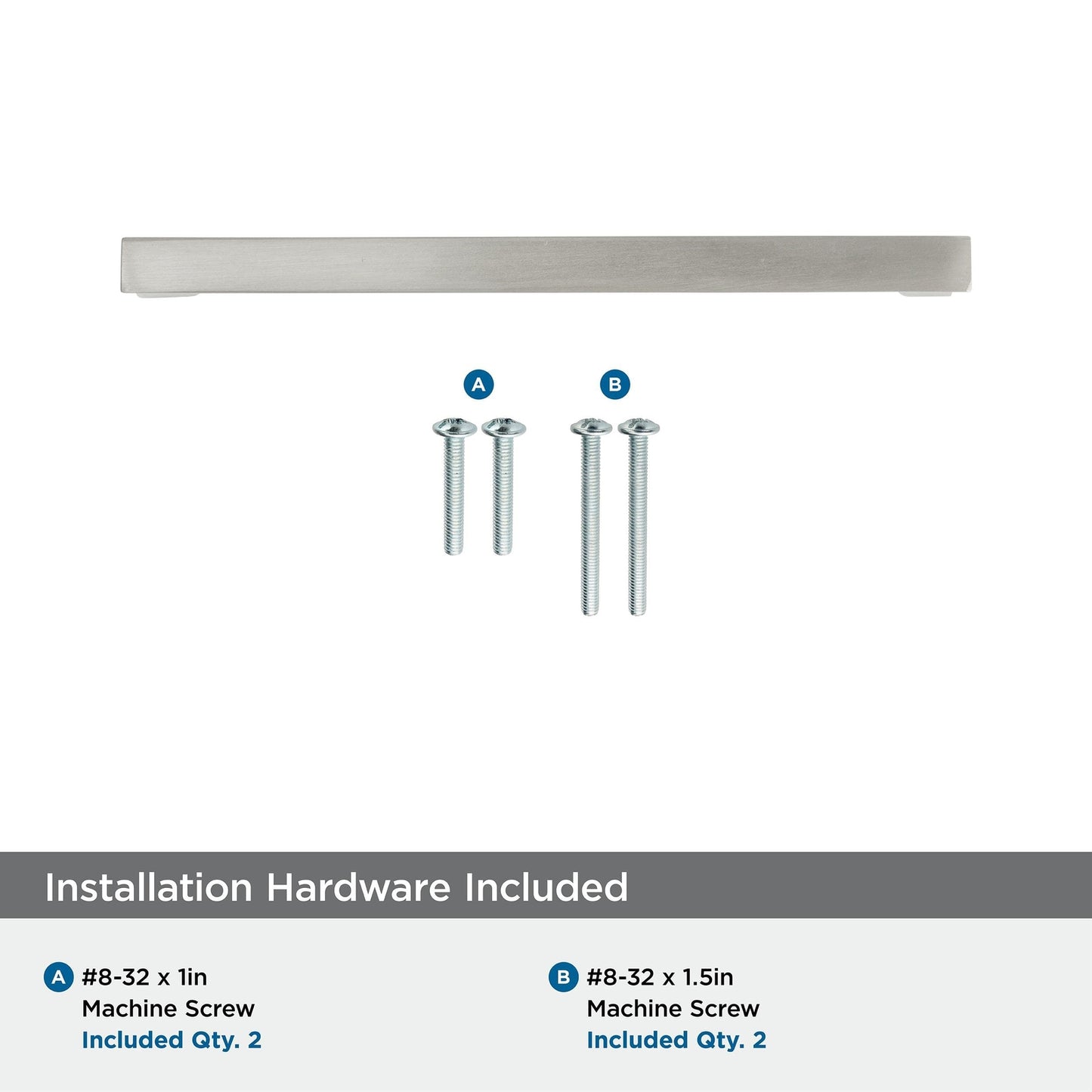 Amerock Cabinet Pull Satin Nickel 5-1/16" C2C Monument BP36571G10