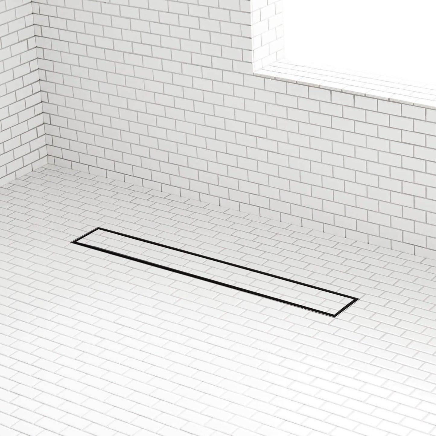 SignatureHardware443315 Cohen 24" Tile Insert Linear Shower Drain Polished Brass