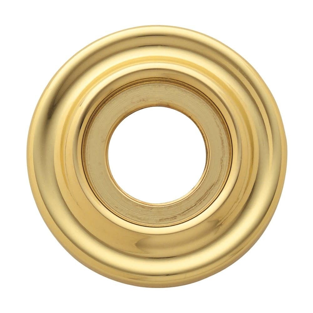Baldwin 5002.FD Pair of Estate Rosettes for Dummy Functions, Non-Lacquered Brass