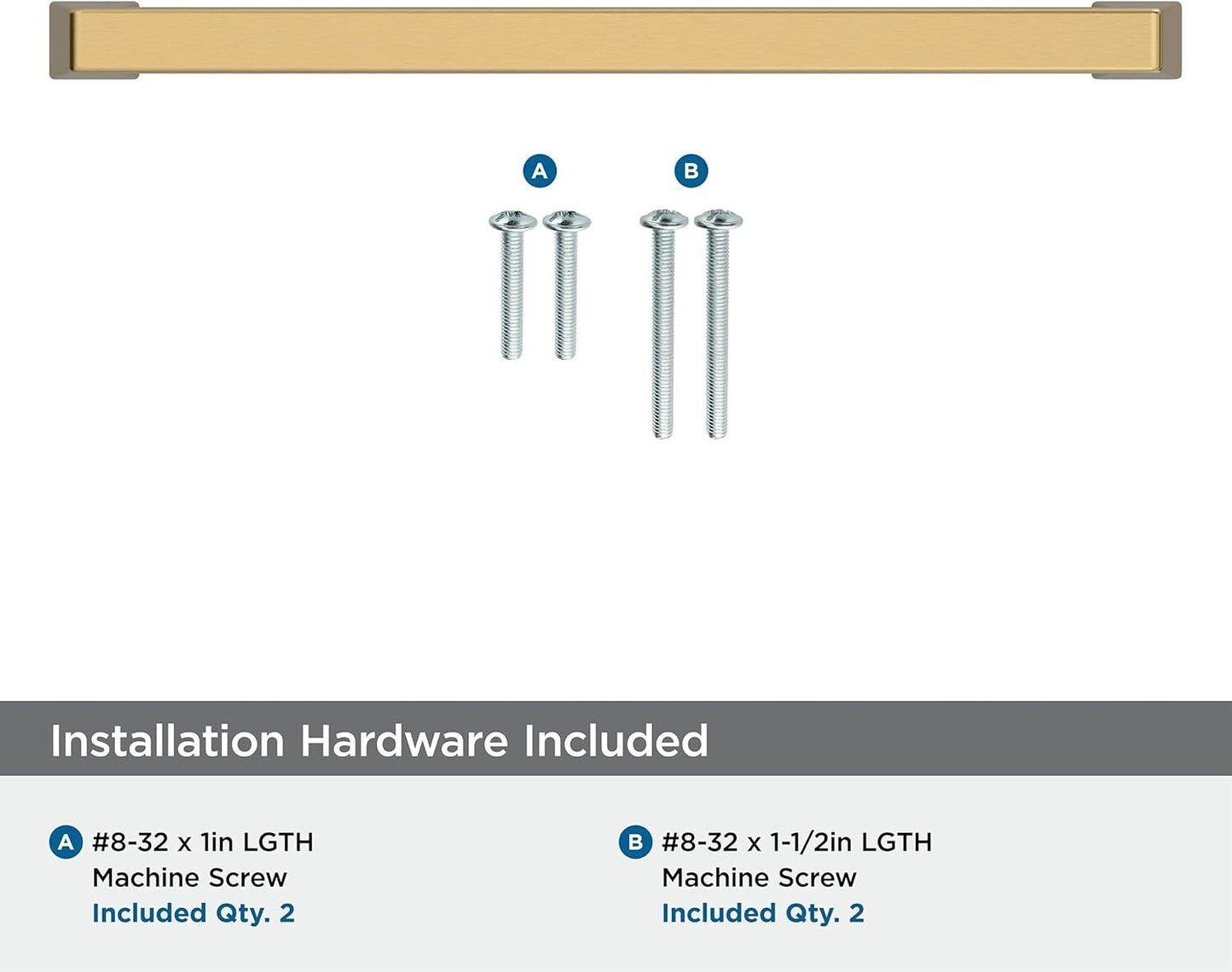 Amerock BP55282CZ | Champagne Bronze Cabinet Pull | 8" (203 mm) Center-to-Center