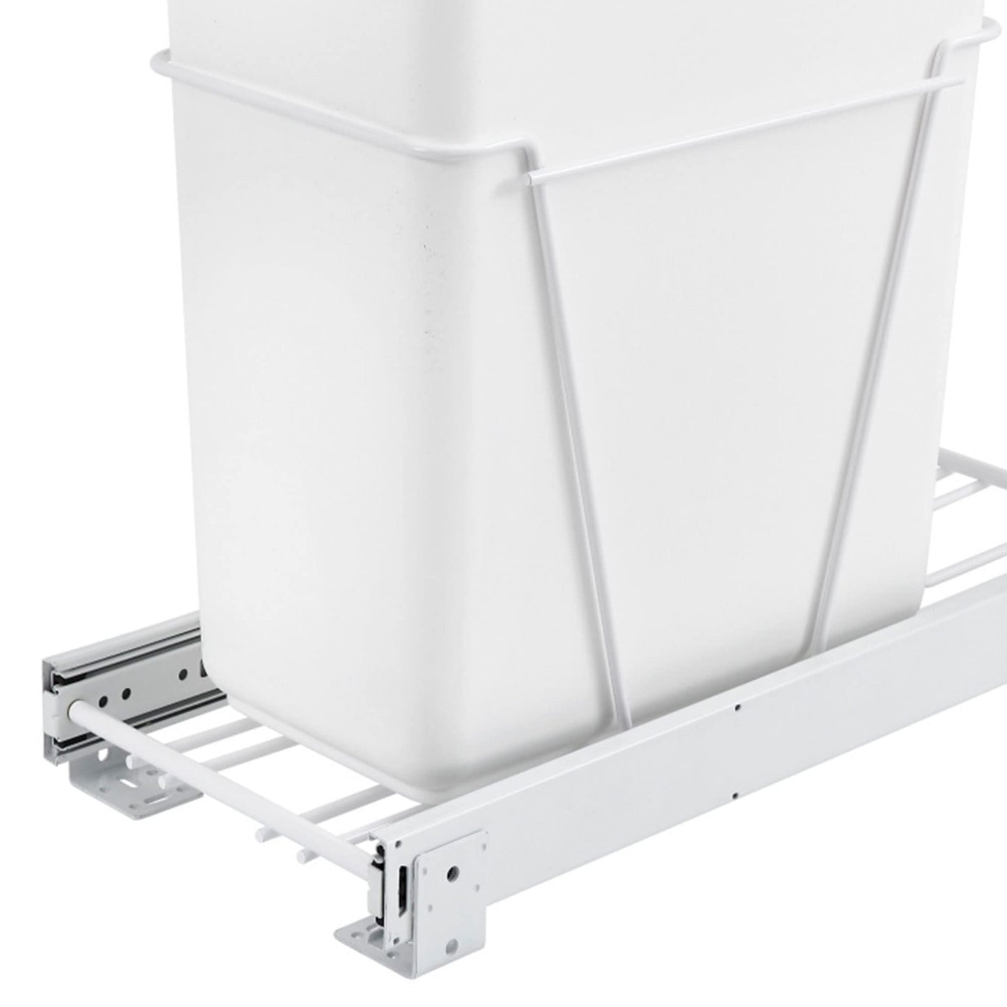 Rev-A-Shelf Single Pull-Out Cabinet Trash Can for Bottom Mount Kitchen