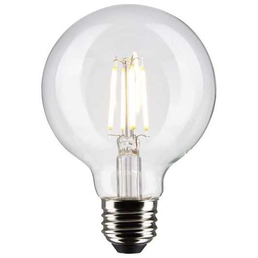 Satco S21227 4.5w G25 Globe Filament LED 3000K Medium Base Dimmable - 2 Pack