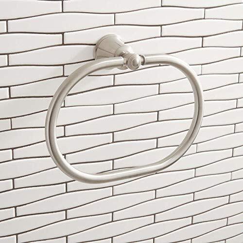 Signature Hardware FH8985BN Cooper 7-1/2" Wall Mounted Towel Ring-Brushed Nickel