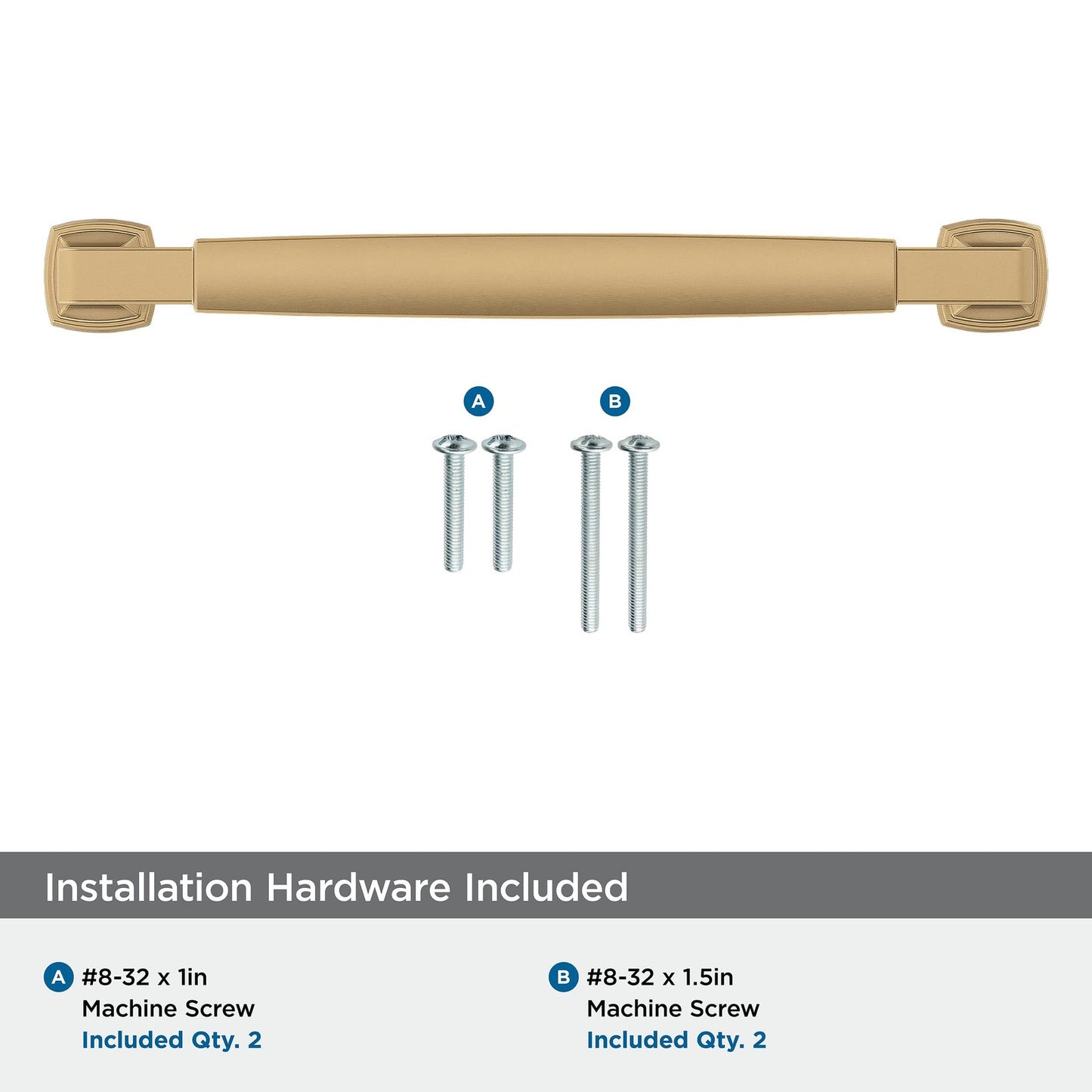 Amerock Cabinet Pull Champagne Bronze 6-5/16 inch 160mm Center-to-Center Stature
