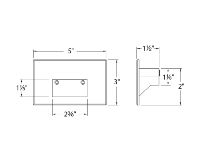 WAC Lighting LEDme 5" Wide LED Step&Wall Light with Clear Lens-120 Volt-Graphite