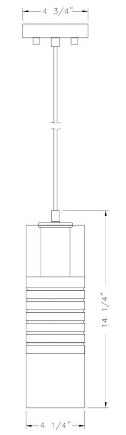 Z-Lite 824P-MB Alton Pendant, 1-Light 60 Watts, Matte Black